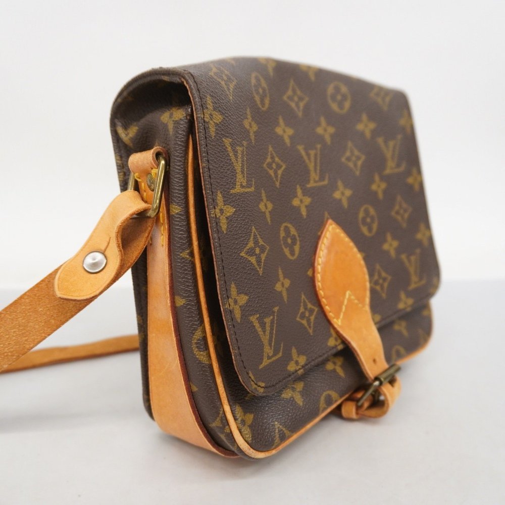 Louis Vuitton Monogram Cartouchiere MM Shoulder Bag M51253 Brown Women's - Picture 2 of 16